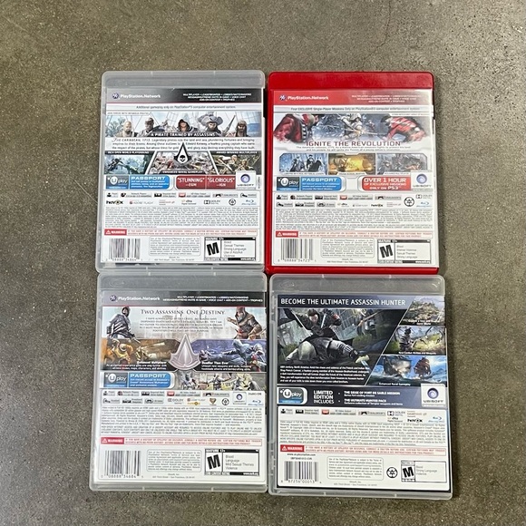 Assassin's Creed PS3 Lot Revelations, Rogue, III & Black Flag CIB - Picture 5 of 5